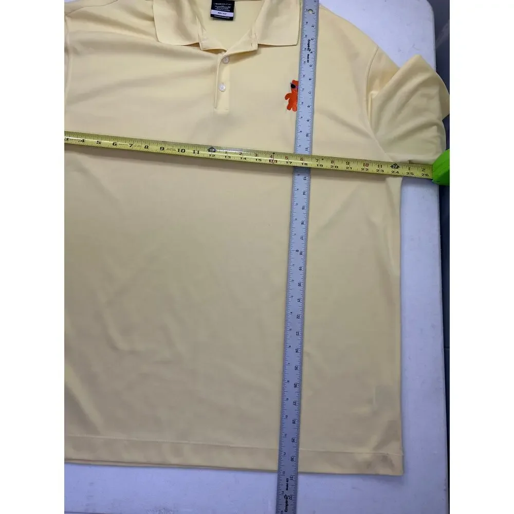 Nike Golf Men’s Sour Patch Polo Shirt Dri Fit Pale Yellow Size XL